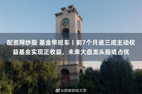 配资网炒股 基金早班车丨前7个月逾三成主动权益基金实现正收益，未来大盘龙头股或占优