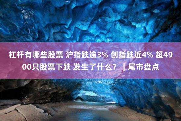 杠杆有哪些股票 沪指跌逾3% 创指跌近4% 超4900只股票下跌 发生了什么？｜尾市盘点